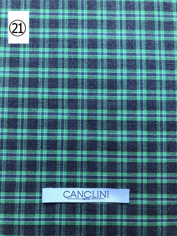オーダーシャツフェア　カンクリーニ　CANCLINI