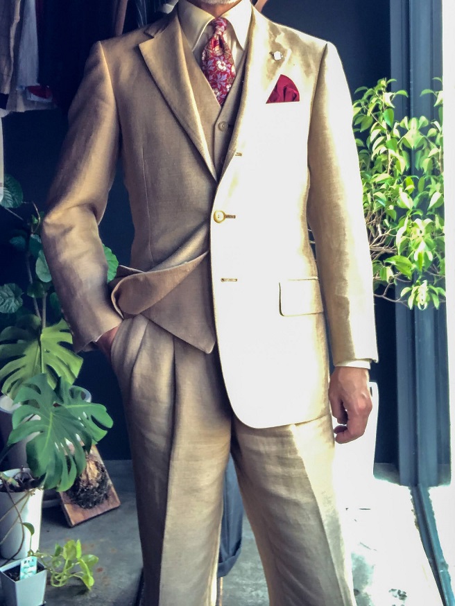 リネン（亜麻）のスーツ|フィボナッチ紳士洋品店-墨田区の紳士服 