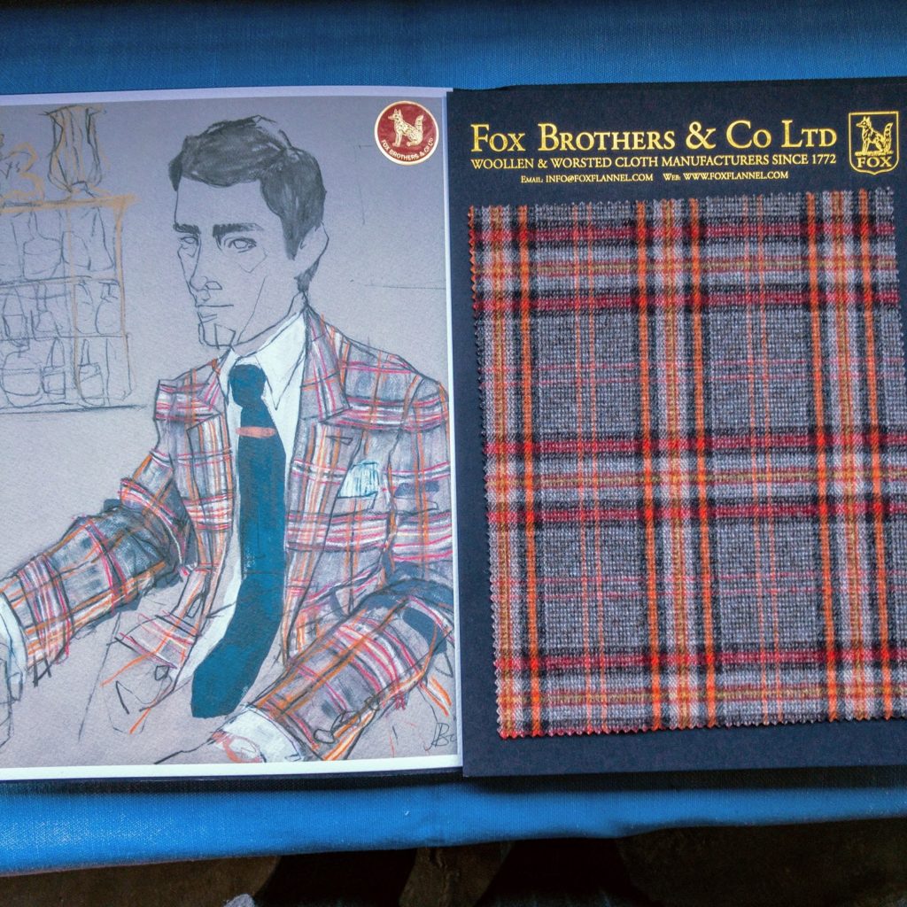FOX BROTHERS NEGRONI FLANNEL