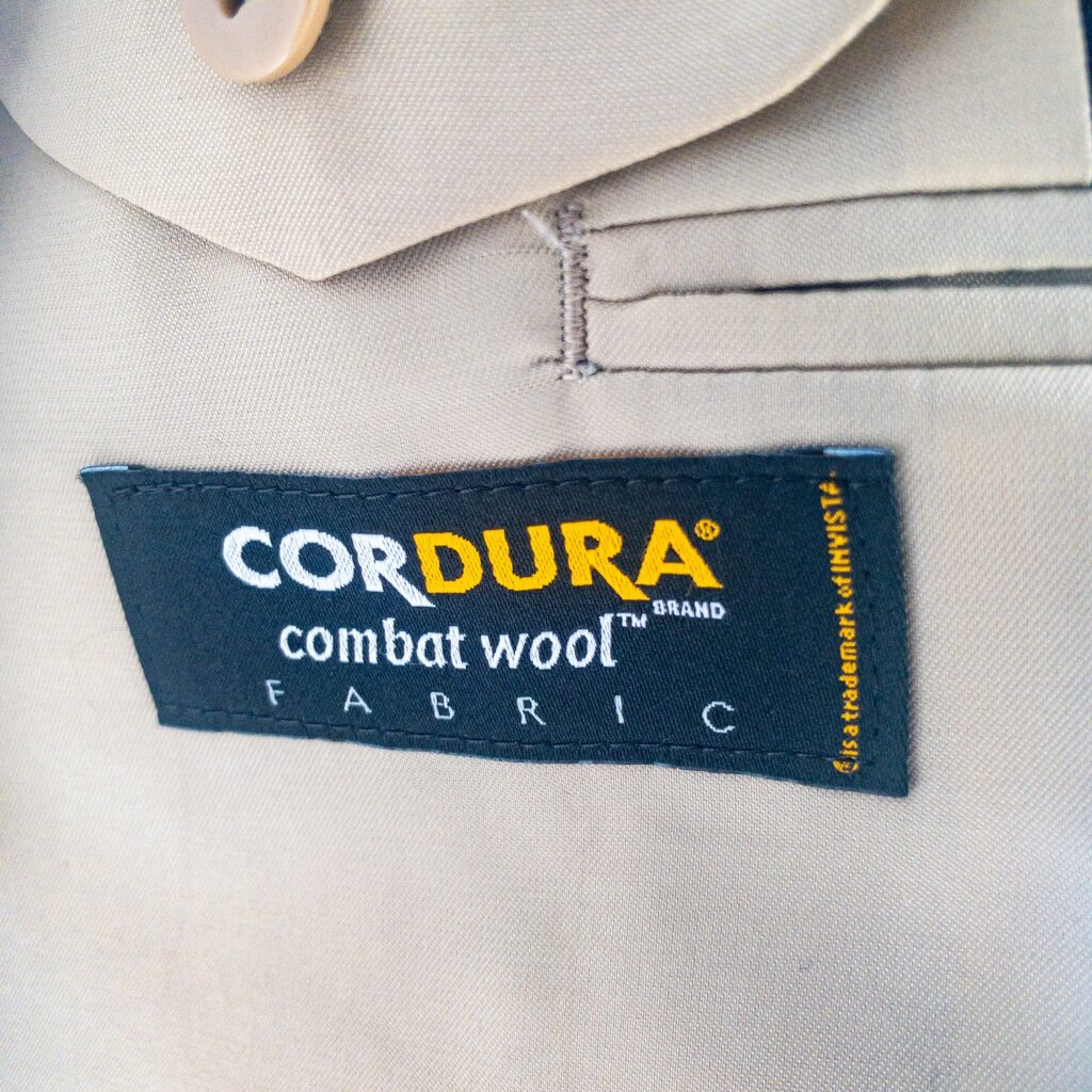 cordura combat wool navy blazer