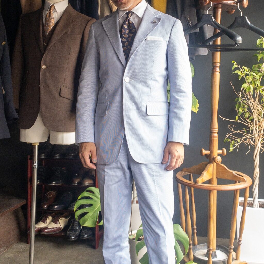 ピークドラペルのスーツ|フィボナッチ紳士洋品店-墨田区の紳士服 