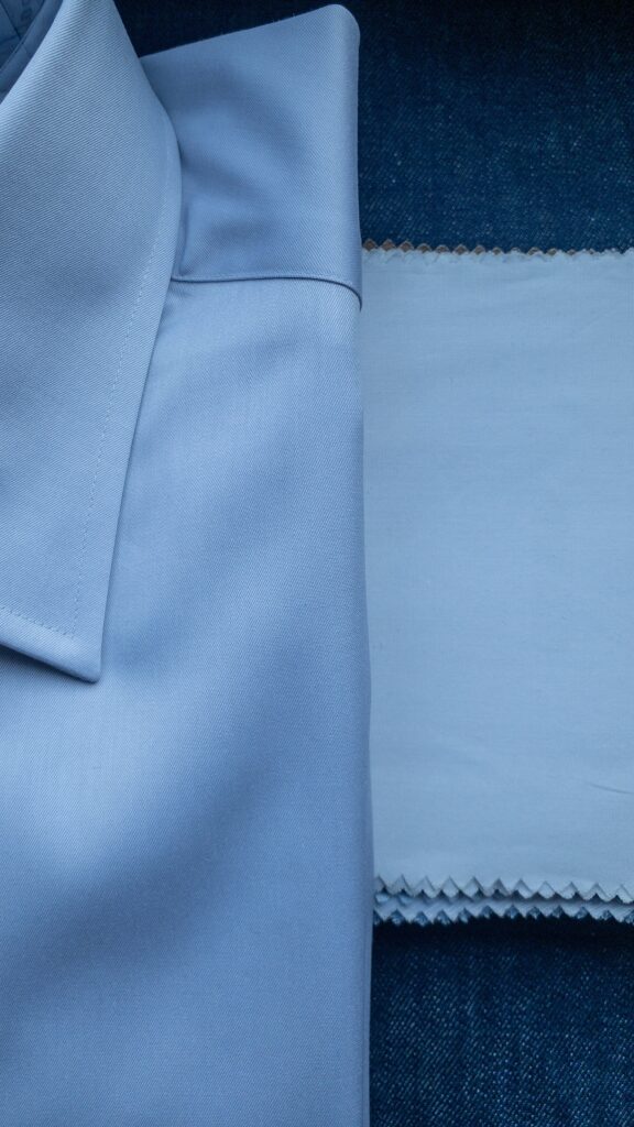 ライトグレー　オーダーシャツ