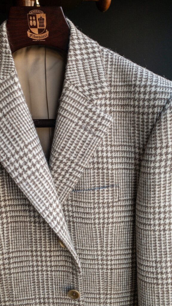 グレンチェック ツイード ジャケット