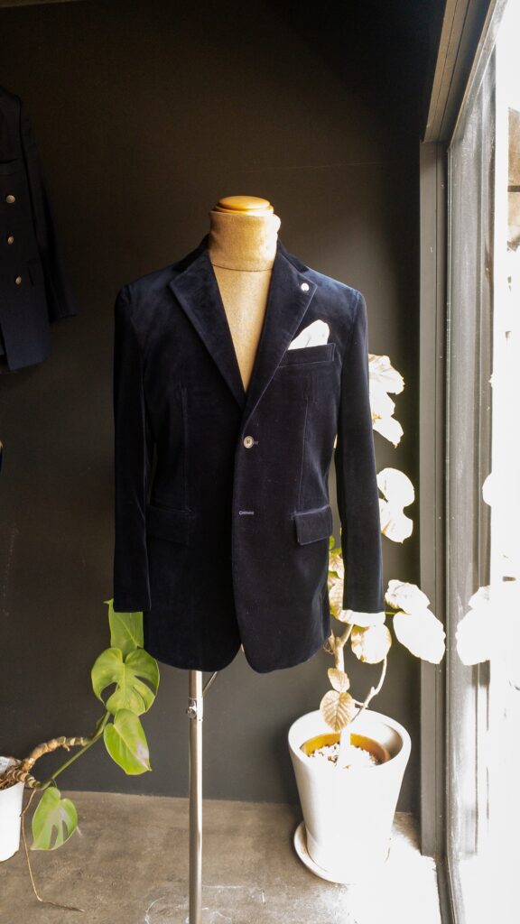 Navy Velvet Jacket