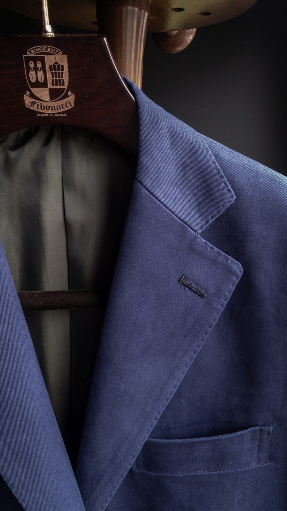 ネイビーコットンスーツ