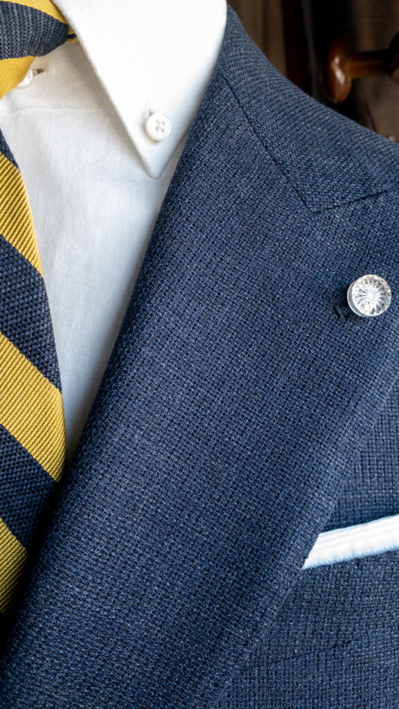 ホップサック ジャケット ブレザー ブルーグレー