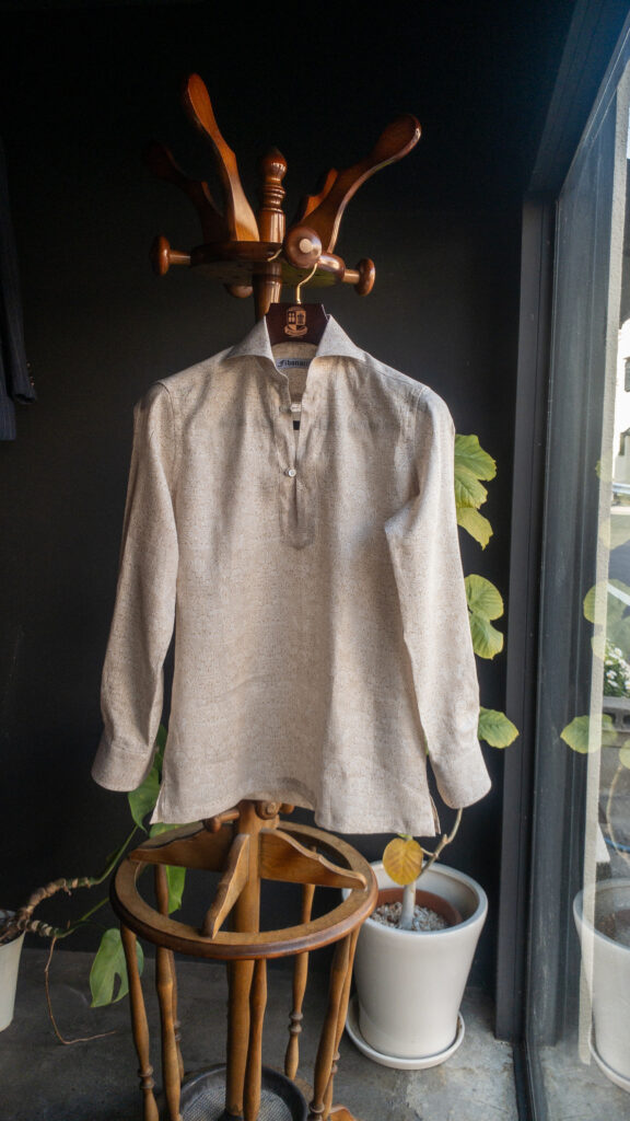 リネンカプリシャツ　LIBERTY FABRIC