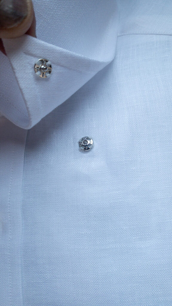 リネンスナップダウンシャツ