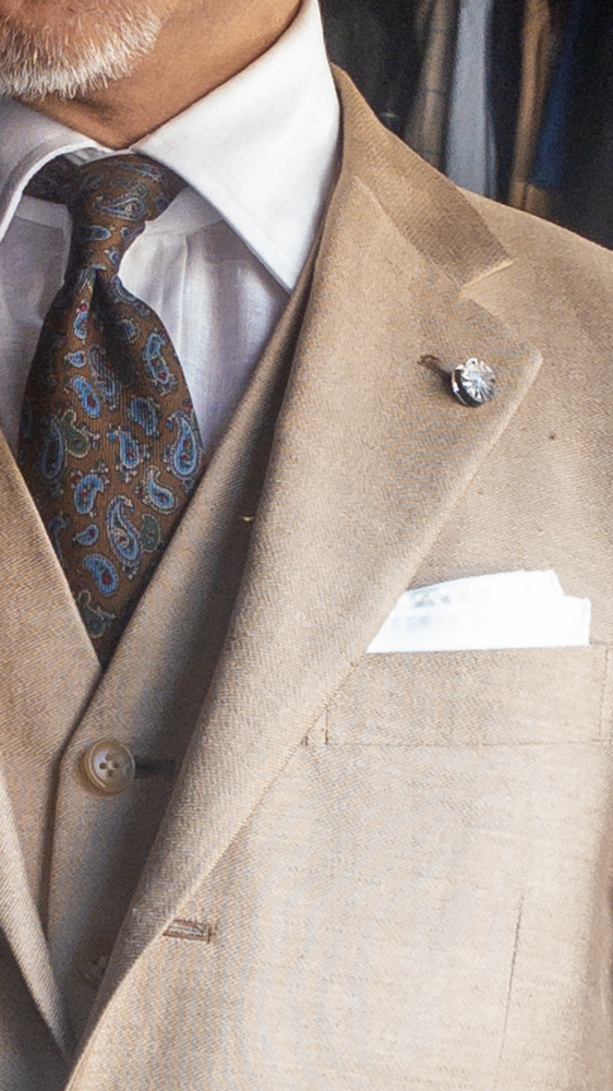 リネンのシャツ リネンのスリーピース